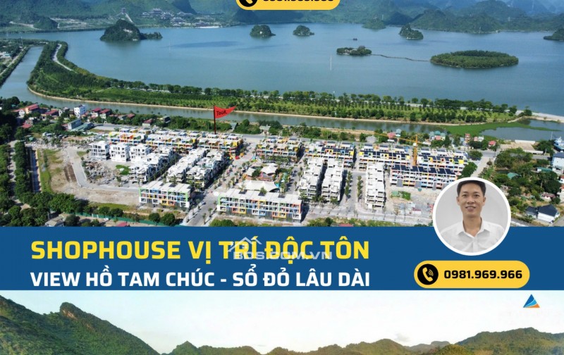 Mở bán biệt thự, shophouse Flamingo Golden Hill Hà Nam cạnh khu du lịch Tam Chúc, nơi đón hàng triệu lượt khách du lịch mỗi năm.